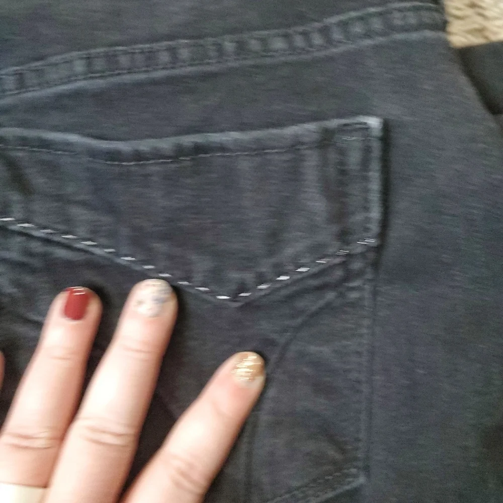 Levi's 505 Straight Leg Womens Black Jeans Size 12 Long